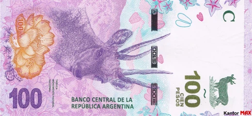 Vorderseite der 100 argentinischen Peso-Banknote 2018