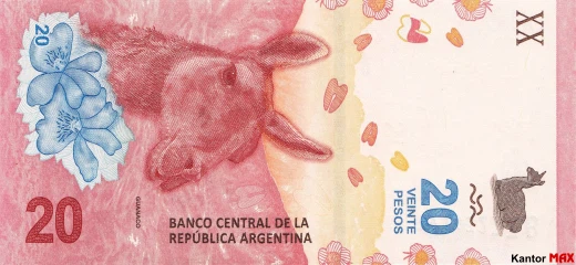 Vorderseite der argentinischen Peso-Banknote 2017