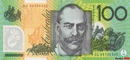 Rückseite der 100-Australischen-Dollar-Banknote 1996