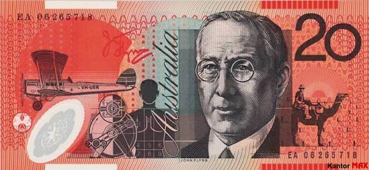 Die Rückseite der 20-Australischen-Dollar-Banknote, 1994