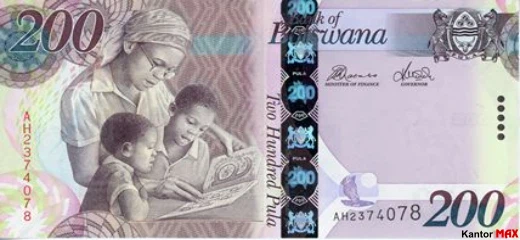 Vorderseite der 200 Botswana-Puli-Banknote