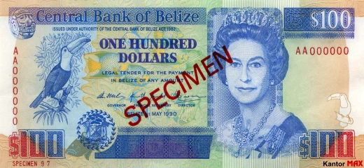 Vorderseite der 100-Dollar-Banknote der Serie 1990