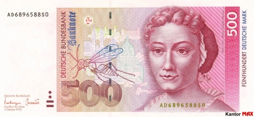 500 marek niemieckich DEM - przód