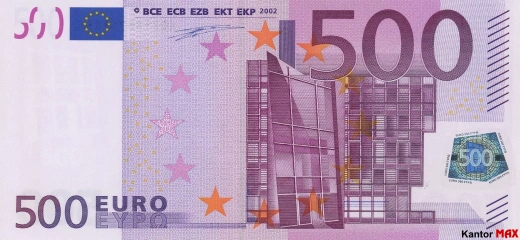 500-Euro-Banknote, Ausgabe 2002–2014 – Vorderseite