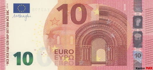 10-Euro-Banknote 2014 – 2019 – Vorderseite