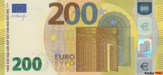 200-Euro-Banknote 2019 - Vorderseite