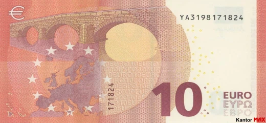 10-Euro-Banknote 2014 - 2019 - Rückseite