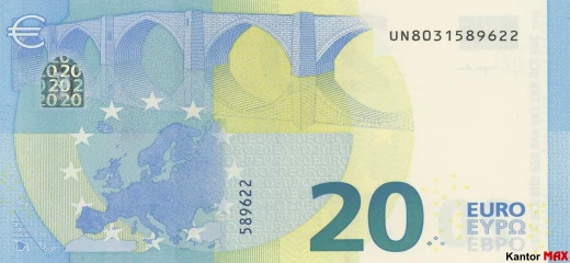 20-Euro-Banknote 2015 - Rückseite