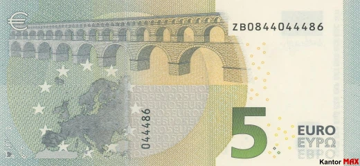 5-Euro-Banknote 2013 - Rückseite