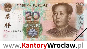 banknot 20 CNY awers seria/rok : 1999