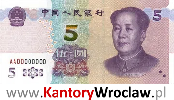 banknot 5 CNY awers seria/rok : 2020