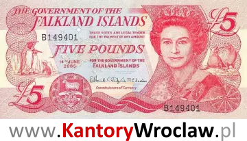 banknot 5 FKP awers seria/rok : 2005