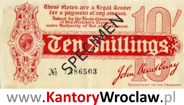 banknot 10 GBS awers seria/rok : 1914