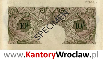 banknot 10 GBS rewers seria/rok : 1940
