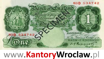 banknot 1 GBS awers seria/rok : 1948