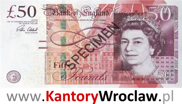 Awers banknotu 50 funtów awers z 2011 roku