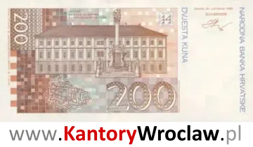 banknot 200 HRS rewers seria/rok : 1993