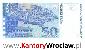 banknot 50 HRS rewers seria/rok : 1993
