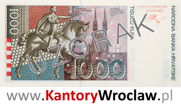 banknot 1000 HRS rewers seria/rok : 1994