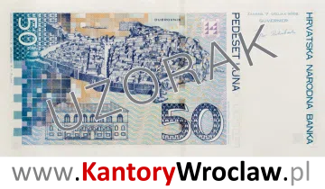 banknot 50 HRS rewers seria/rok : 2001