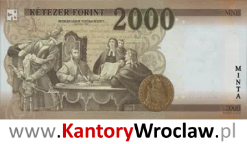 banknot 2000 HUF rewers seria/rok : 2016