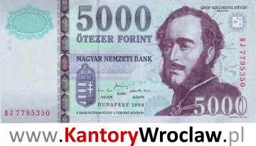 banknot 5000 HUS awers seria/rok : 1999