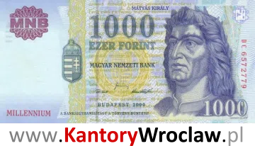 banknot 1000 HUS awers seria/rok : 2000