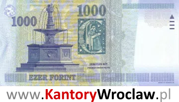banknot 1000 HUS rewers seria/rok : 2000