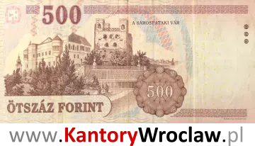 banknot 500 HUS rewers seria/rok : 2013
