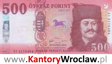 banknot 500 HUS awers seria/rok : 2018