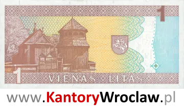 banknot 1 LTL rewers seria/rok : 1994