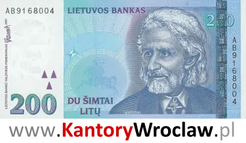 banknot 200 LTL awers seria/rok : 1997