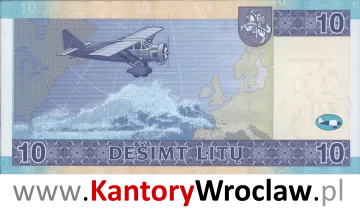 banknot 10 LTL rewers seria/rok : 2001