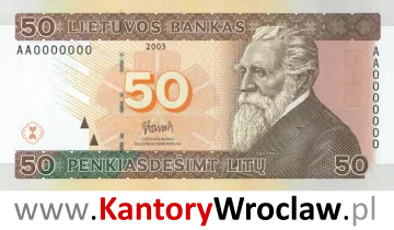 banknot 50 LTL awers seria/rok : 2003