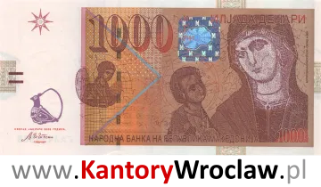 banknot 1000 MKD awers seria/rok : 2003