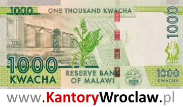 banknot 1000 MWK rewers seria/rok : 2016
