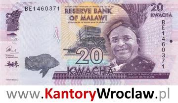banknot 20 MWK awers seria/rok : 2016