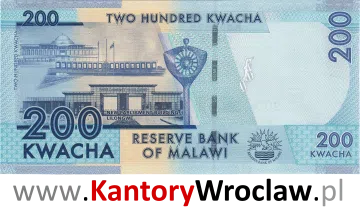 banknot 200 MWK rewers seria/rok : 2016
