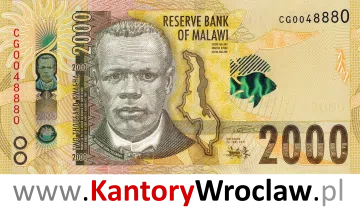 banknot 2000 MWK awers seria/rok : 2016