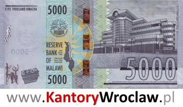 banknot 5000 MWK rewers seria/rok : 2022
