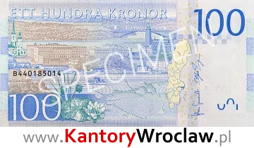 banknot 100 SEK rewers seria/rok : 2016