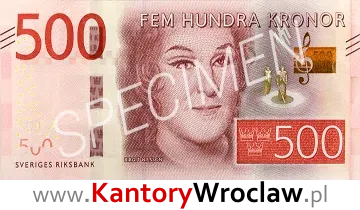 banknot 500 SEK awers seria/rok : 2016