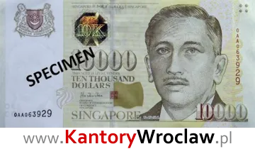 banknot 10000 SGD awers seria/rok : 1990