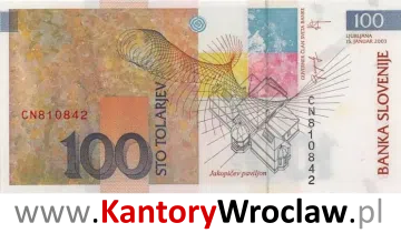 banknot 100 SIT rewers seria/rok : 1992