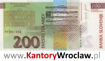 banknot 200 SIT rewers seria/rok : 1992