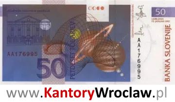 banknot 50 SIT rewers seria/rok : 1992