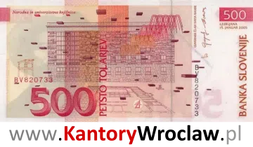 banknot 500 SIT rewers seria/rok : 1992