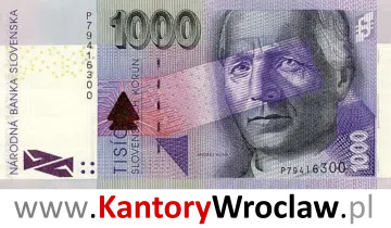 banknot 1000 SKK awers seria/rok : 2005