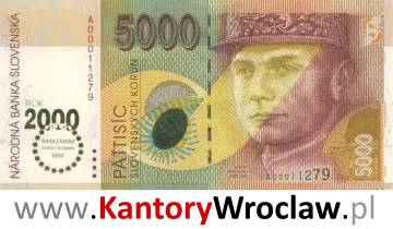 banknot 5000 SKK awers seria/rok : 2009