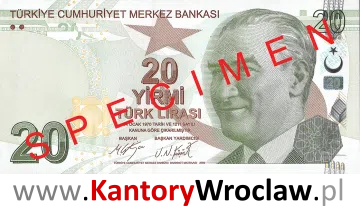 banknot 20 TRY awers seria/rok : 3